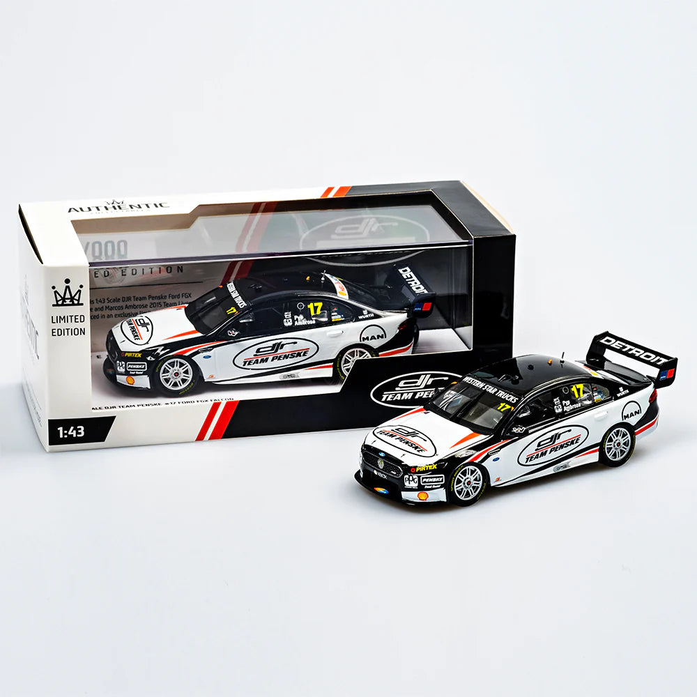 DJR Team Penske #17 Ford FGX Falcon 2015 Team Livery Marcos Ambrose / Scott Pye – Riverina Model Cars Plus DJR Team Penske #17 Ford FGX Falcon 2015 Team Livery Marcos Ambrose / Scott Pye – Riverina Model Cars Plus