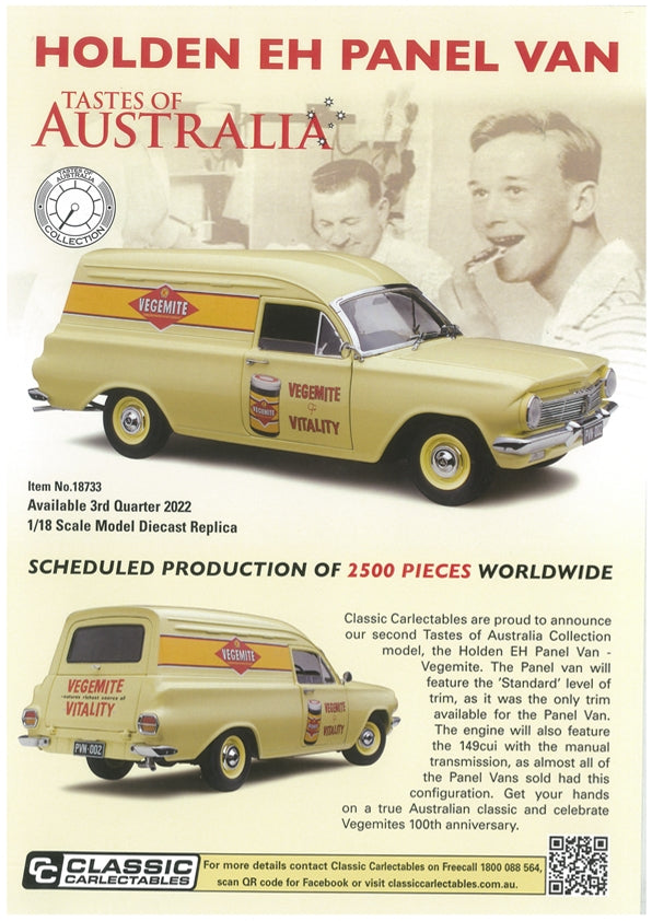 HOLDEN EH PANEL VAN "TASTES OF AUSTRALIA COLLECTION" 1:18 DIECAST