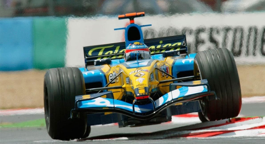 *PRE-ORDER* RENAULT F1 TEAM R25 - FERNANDO ALONSO - 3RD PLACE BRAZIL GP 2005 - WORLD CHAMPION - 1:18 Scale Resin Model Car