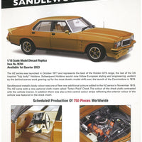 HOLDEN HZ GTS SANDLEWOOD METALLIC 1:18 - Classic Carlectables