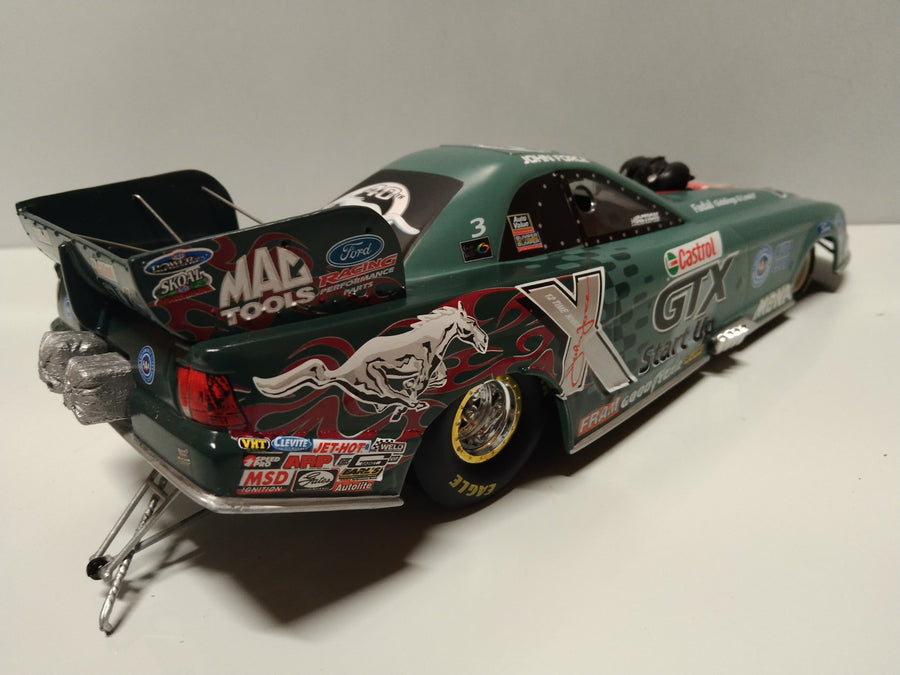 John Force 2004 Castrol GTX Start Up Ford Mustang Funny Car 1:24 Diecast