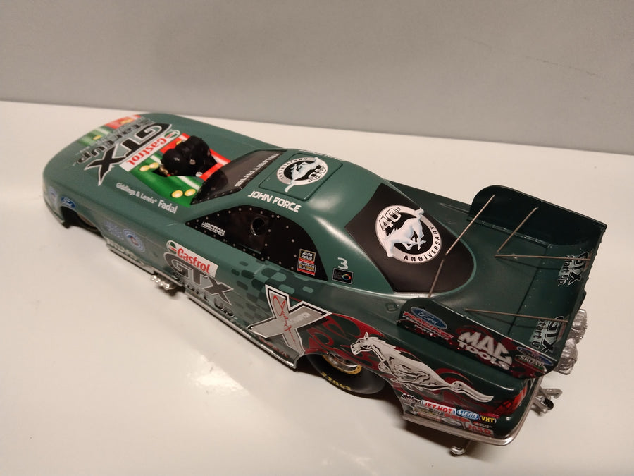 John Force 2004 Castrol GTX Start Up Ford Mustang Funny Car 1:24 Diecast