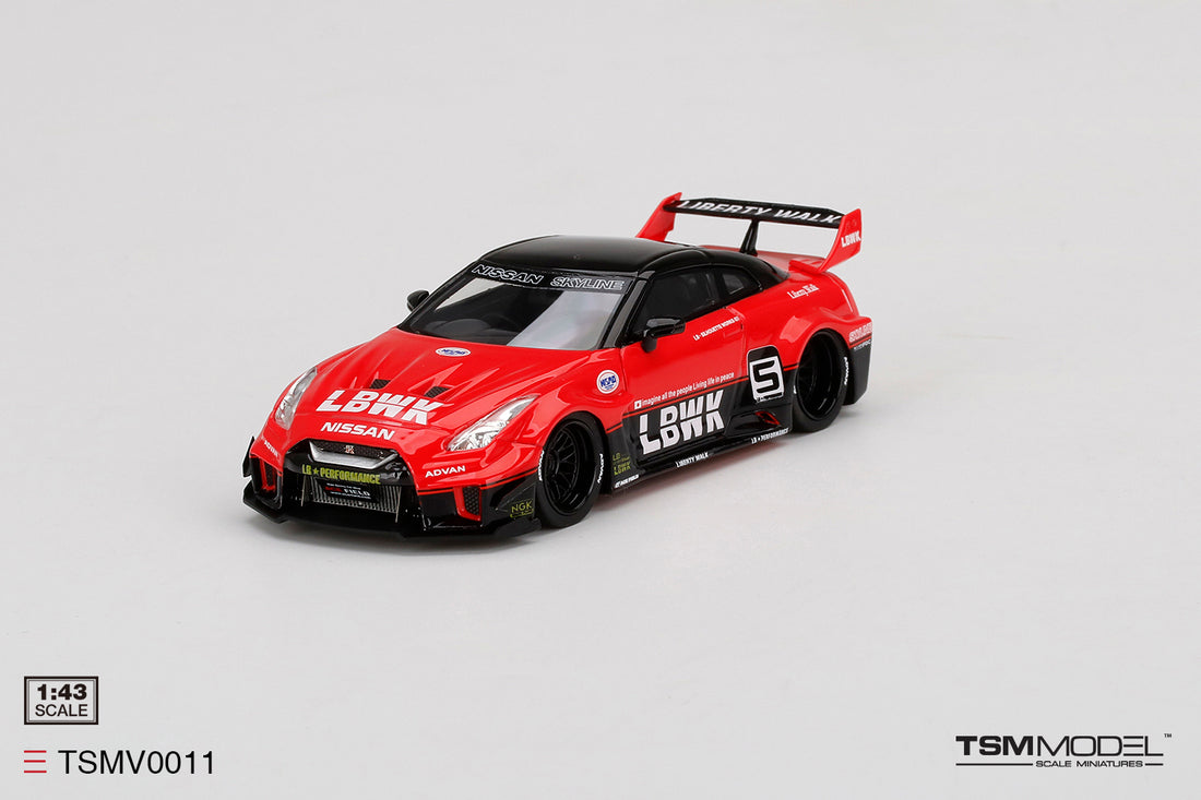 *PRE-ORDER* LB-Silhouette WORKS GT NISSAN 35GT-RR Ver.1 Red/Black 1:43 Model Car