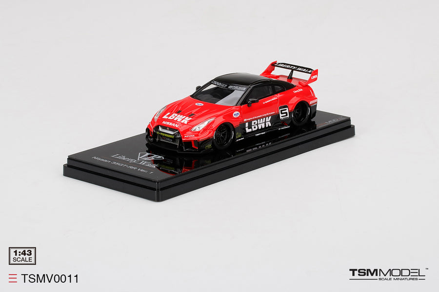 *PRE-ORDER* LB-Silhouette WORKS GT NISSAN 35GT-RR Ver.1 Red/Black 1:43 Model Car