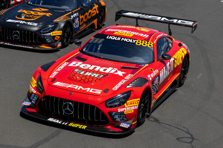 *PRE-ORDER* Mercedes-AMG GT3 No.888 Supercheap Auto Racing – 5th Bathurst 12H 2023 – S. van Gisbergen – B. Feeney – M. Götz - 1:18 Scale Resin Model Car - Spark